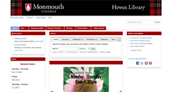 Desktop Screenshot of library.monmouthcollege.edu